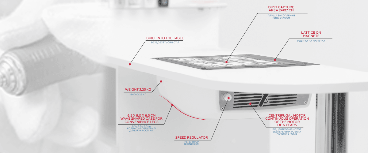 Aspiratore SHEMAX da incasso Style V-PRO - Bianco