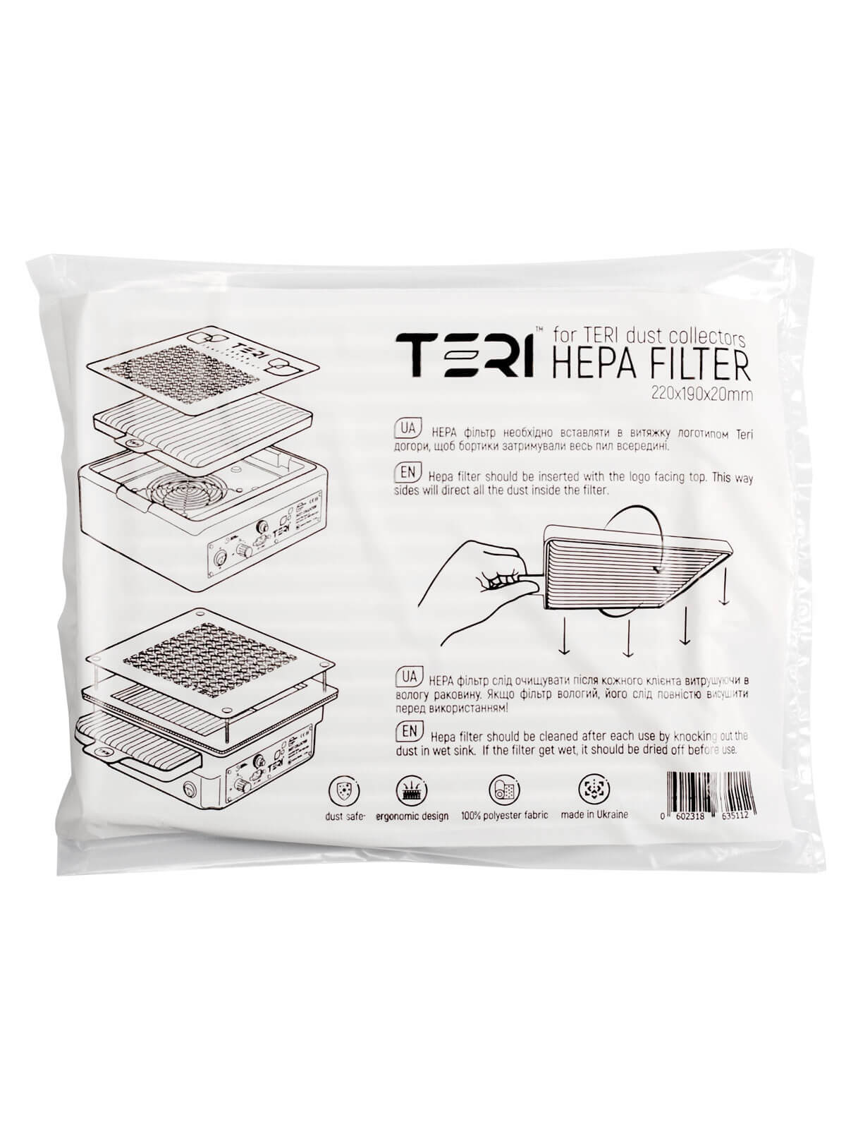 Filtro TERI HEPA Universale per Aspiratore