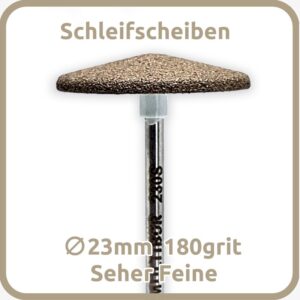 Fußpflegescheibe MULTIBOR 230S seher feine (180 Grit), Ø23 mm - immagine 2