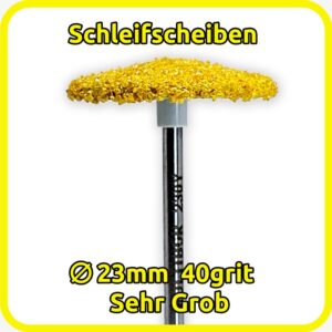 Pedikürescheibe MULTIBOR 230Y sehr grob (40 Grit), Ø23 mm - immagine 2