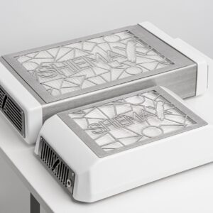 SHEMAX Style XS kompakt Tischstaubsauger für Nägel, weiß - immagine 7