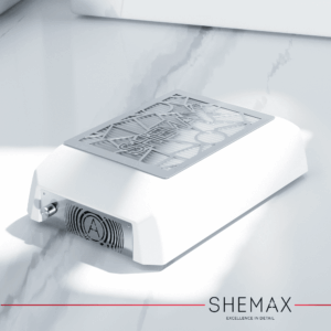 SHEMAX Style XS kompakt Tischstaubsauger für Nägel, weiß - immagine 19