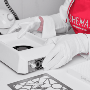 SHEMAX Style XS kompakt Tisch Staubabsaugung für Maniküre, grau - immagine 5