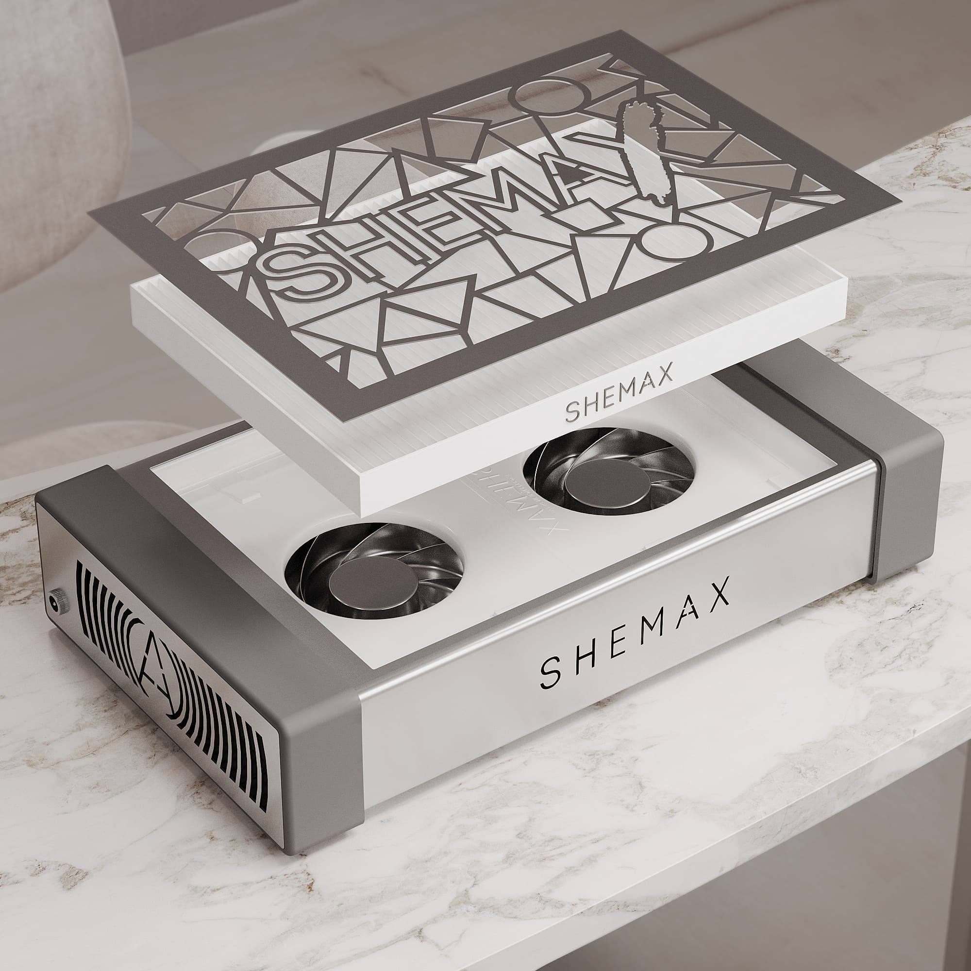 Staubabsaugung SHEMAX Style PRO 3, Weiß (Klassisches Design) - immagine 23